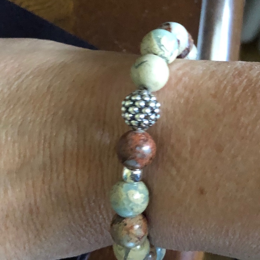 Lagos aqua terra jasper bracelet